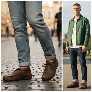 Twisted X Men's MDM0003 Leather Driving Moc Toe Chukka Boots in Brown Size 11.5M